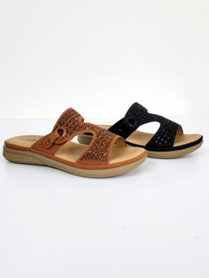 Sandale J.J's FOOTWEAR S-1336 semelle confortable et facile à enfiler 2 couleurs
