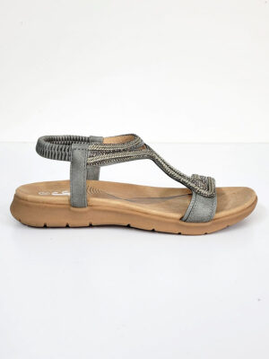 Sandale J.J's FOOTWEAR S1307 semelle confortable gris