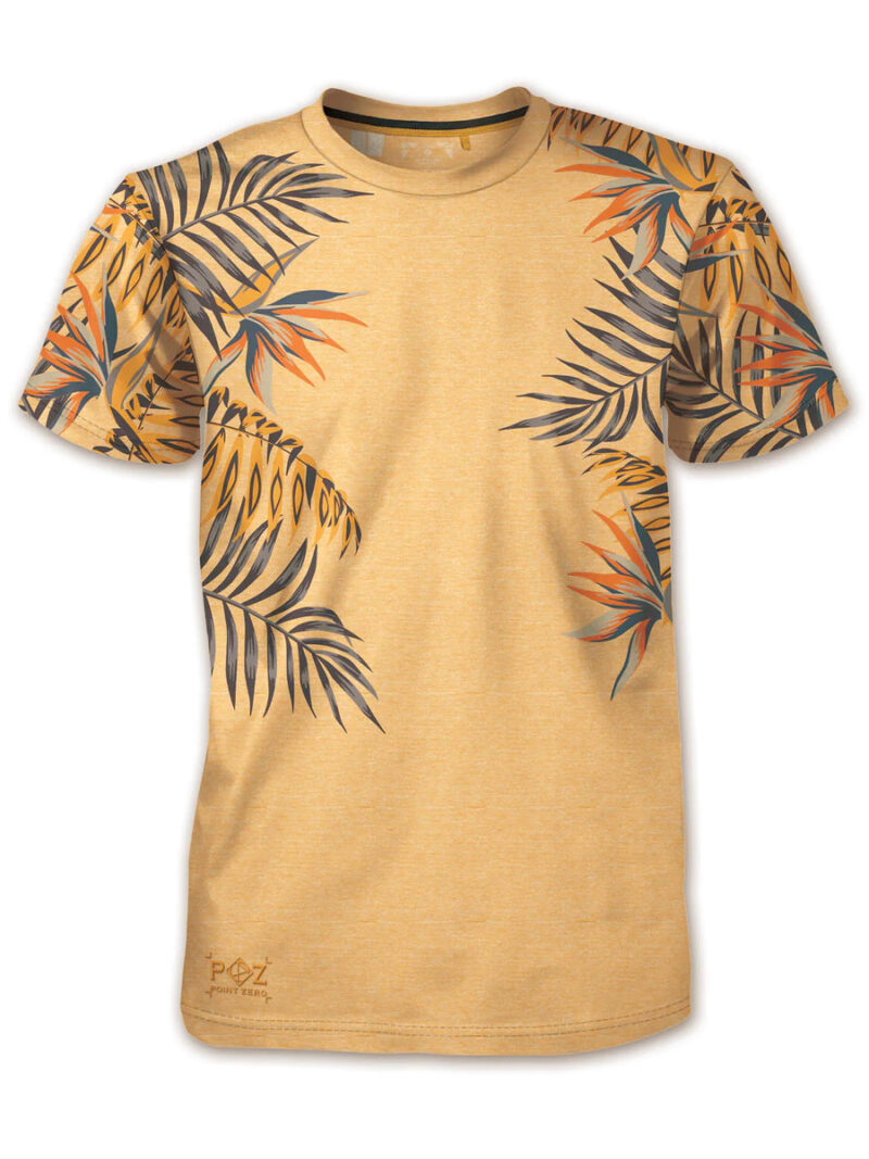 T-Shirt Point Zero 7061137 manches courtes texturé imprimé couleur orange