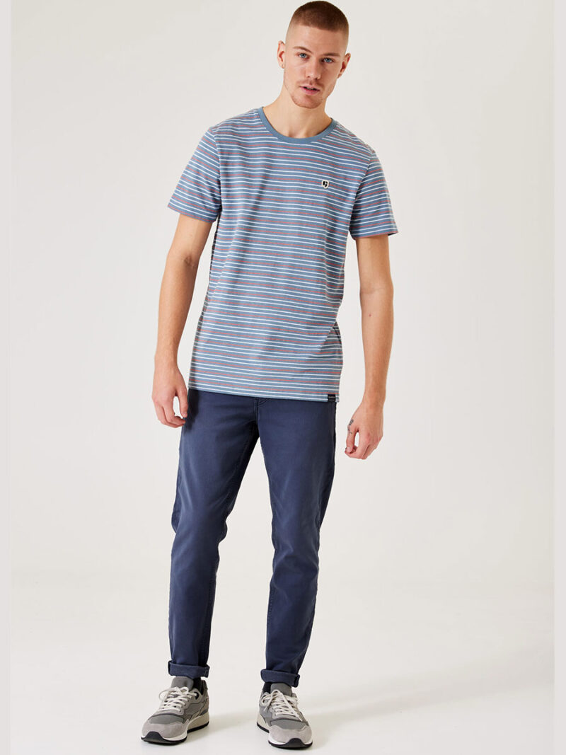 Garcia B31204 short sleeve t-shirt with blue stripes