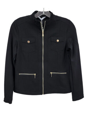 CyC jackets 231-1411 stretchy and comfortable with golden zip in black color