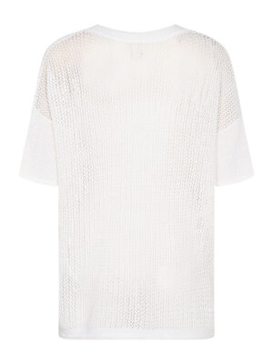 Soyaconcept 33397 short-sleeved white knit sweater