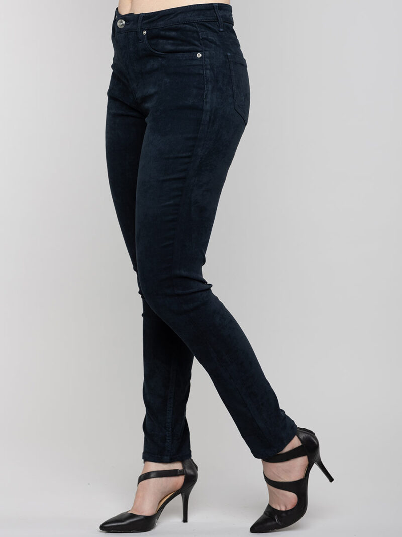 Carreli Jeans BP-0166 stretch suedette skinny jeans navy