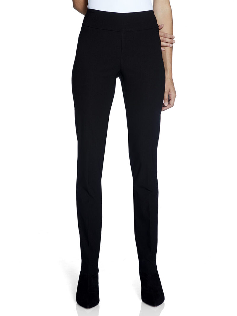 Up black Pants 64562A stretchy and comfortable with pull-on waist