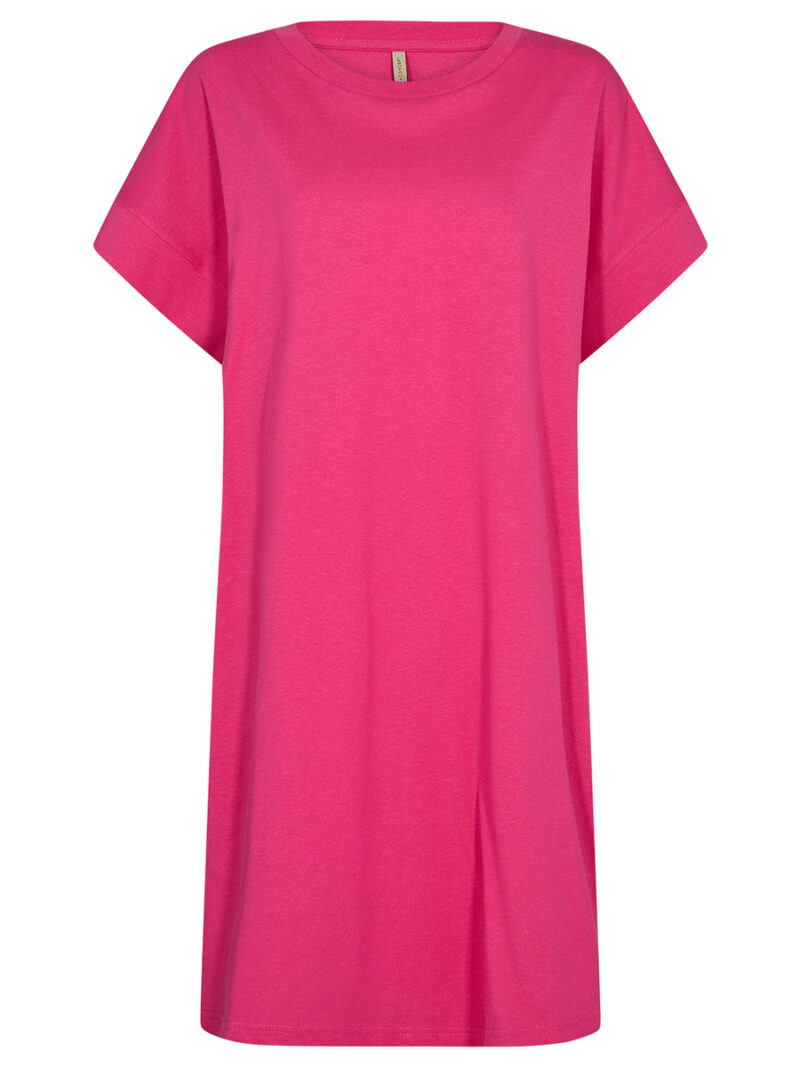 Soya Concept dress 2S-26080 short sleeves fuchsia color