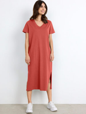 Robe longue T-shirt Soya concept # 2s-25691 couleur rouille