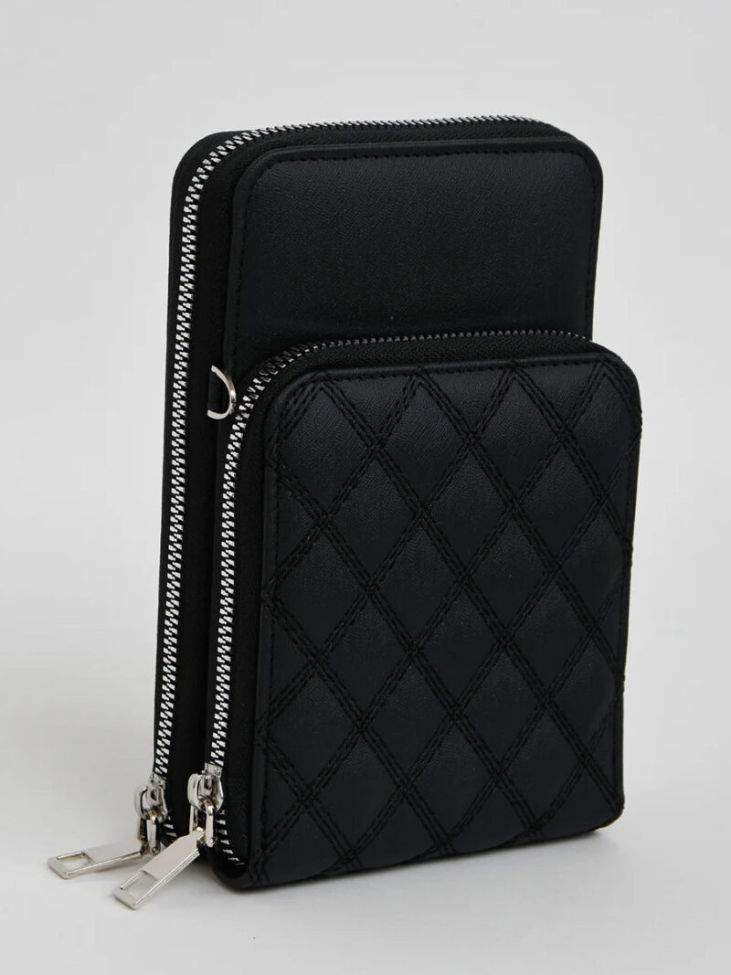 Caracol handbag 7084 quilted pouch black