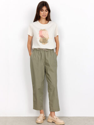 T-shirt Soya Concept 2S-26079 printed short sleeves khaki combo