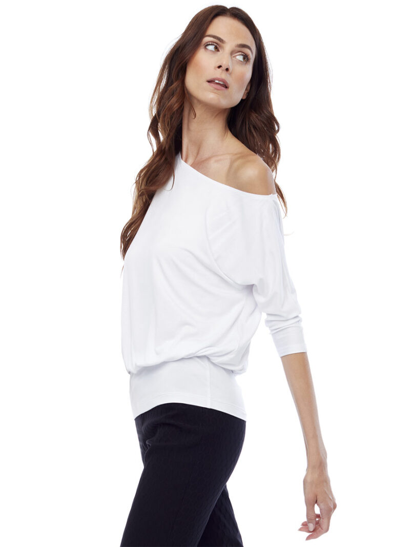 Up Top 30291 3/4 sleeves white color