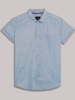 Lois 1059 printed short sleeve stretch cotton shirt