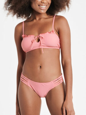 Mandarine bikini top MCBEAW01243 pink color