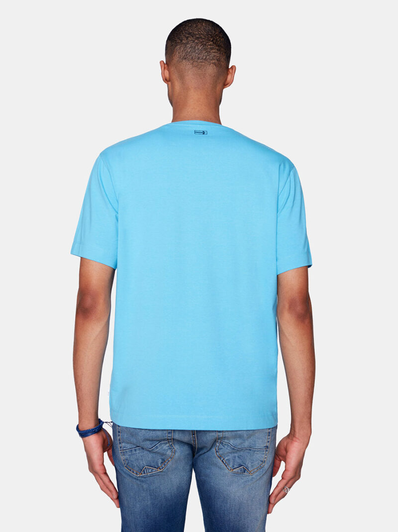 T-shirt Projek Raw 142795 manches courtes couleur aqua