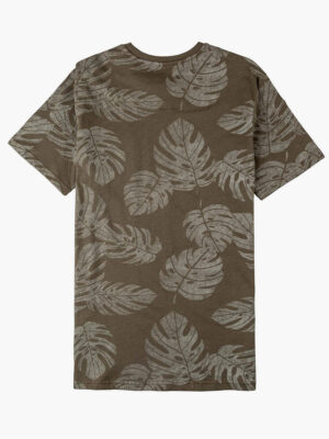 T-shirt Losan # 311-1024 imprimé tropical  à manches courtes  combo kaki