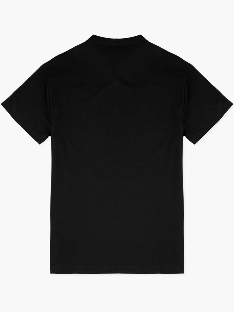 T-shirt Losan 311-1025 style Henley manches courtes couleur noir