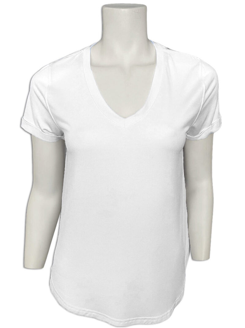 Motion MOK4930 V-Neck T-shirt white color