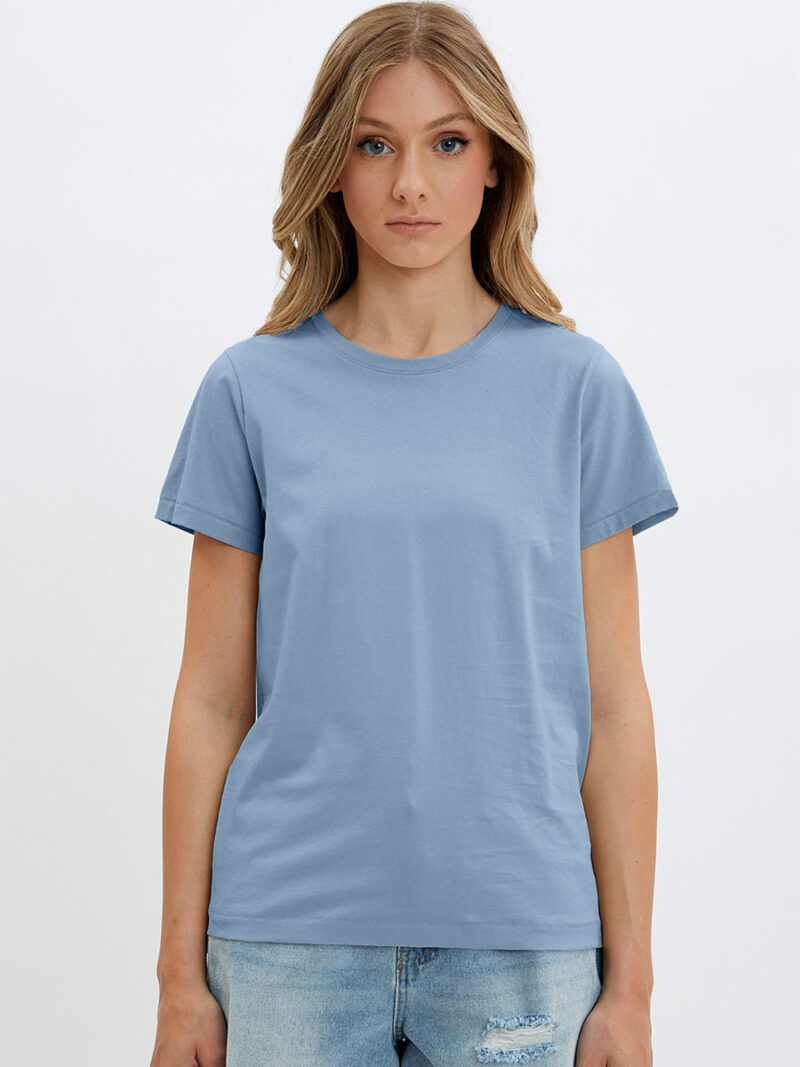 T-shirt Point Zero 8064525 manches courtes  en coton bleu pâle