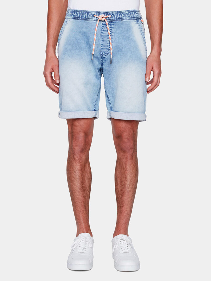 Projek Raw Bermuda shorts 142880 in stretch denim bleach blue