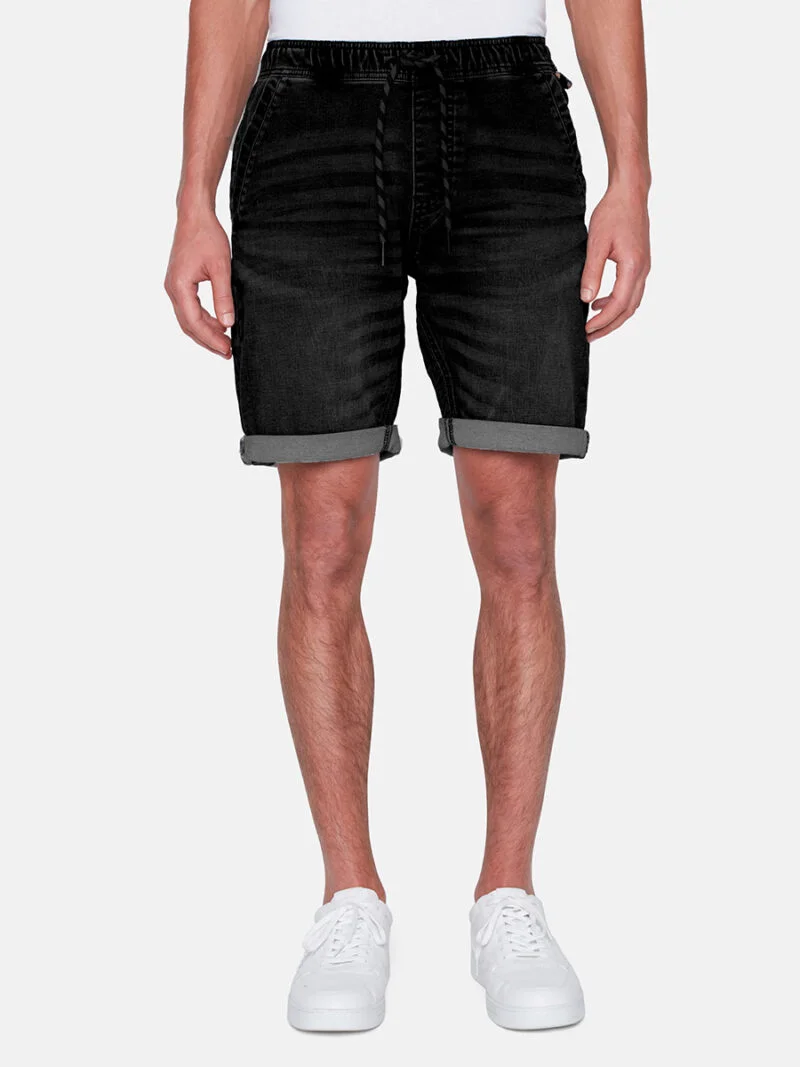 Projek Raw  Bermuda shorts142884 in stretch black denim