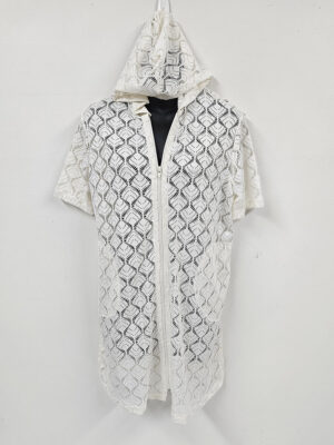 Cache maillot Cover Me 23057018 en crochet avec capuchon off white