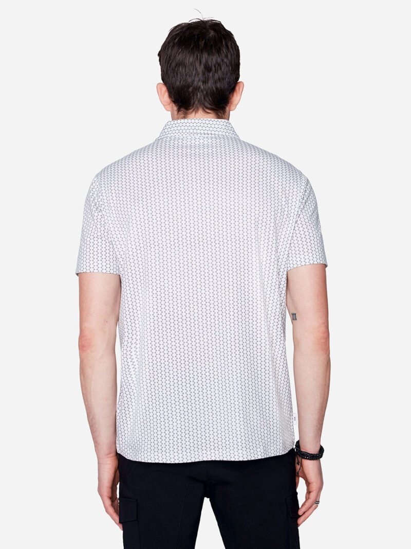 Projek Raw Polo 142310 printed short sleeves white combo