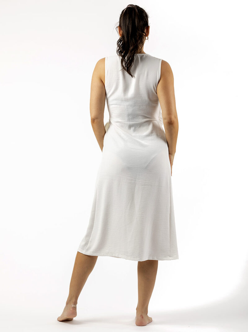 Cover Me long dress 23052557 sleeveless off white