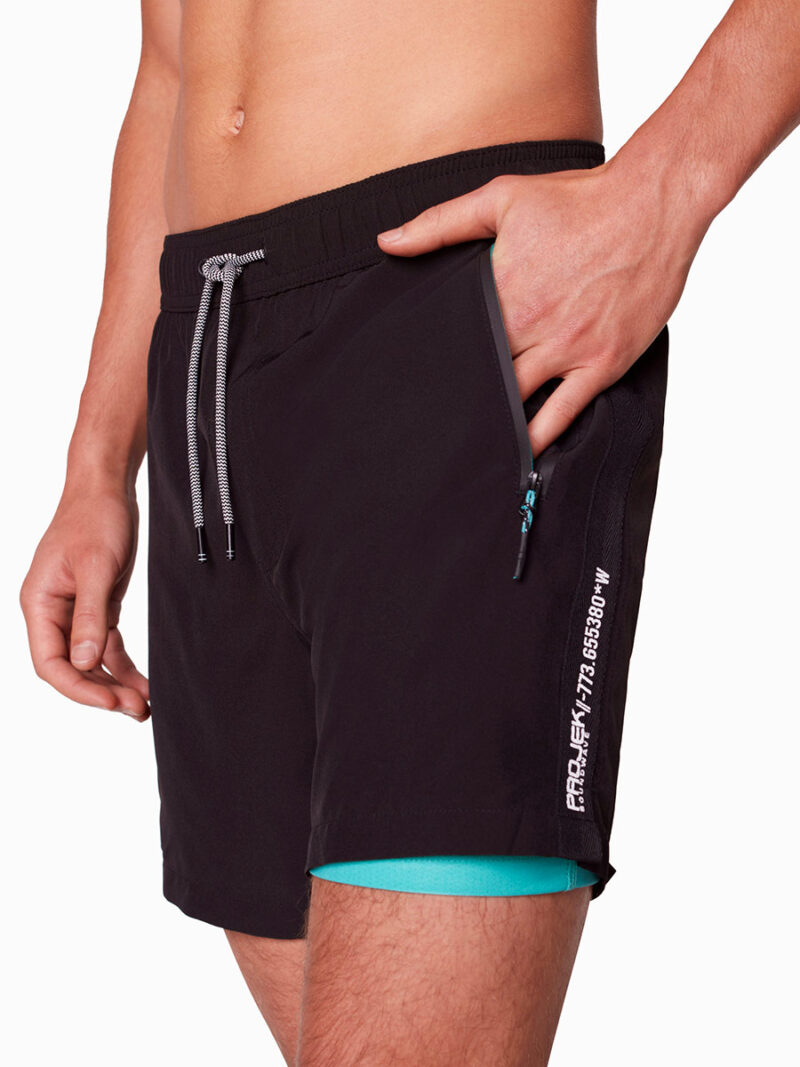 Projek Raw PPS23605 Comfy and Stretchy Jersey Shorts black color