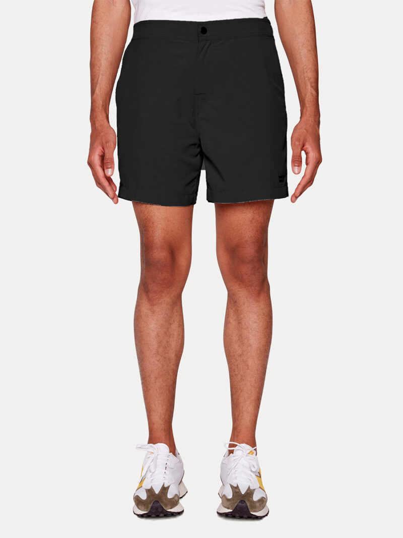 Projek Raw PPS23835 Hybrid swim Shorts with Elastic Waist and Bib Lining charcoal color