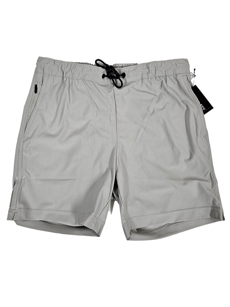 Projek Raw PPS23803 sports shorts with elastic waistband and drawstring cement color