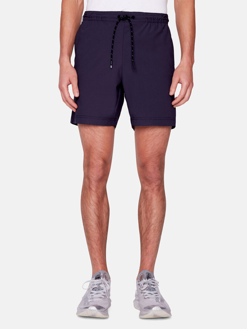 Projek Raw PPS23803 sports shorts with elastic waistband and drawstring navy color