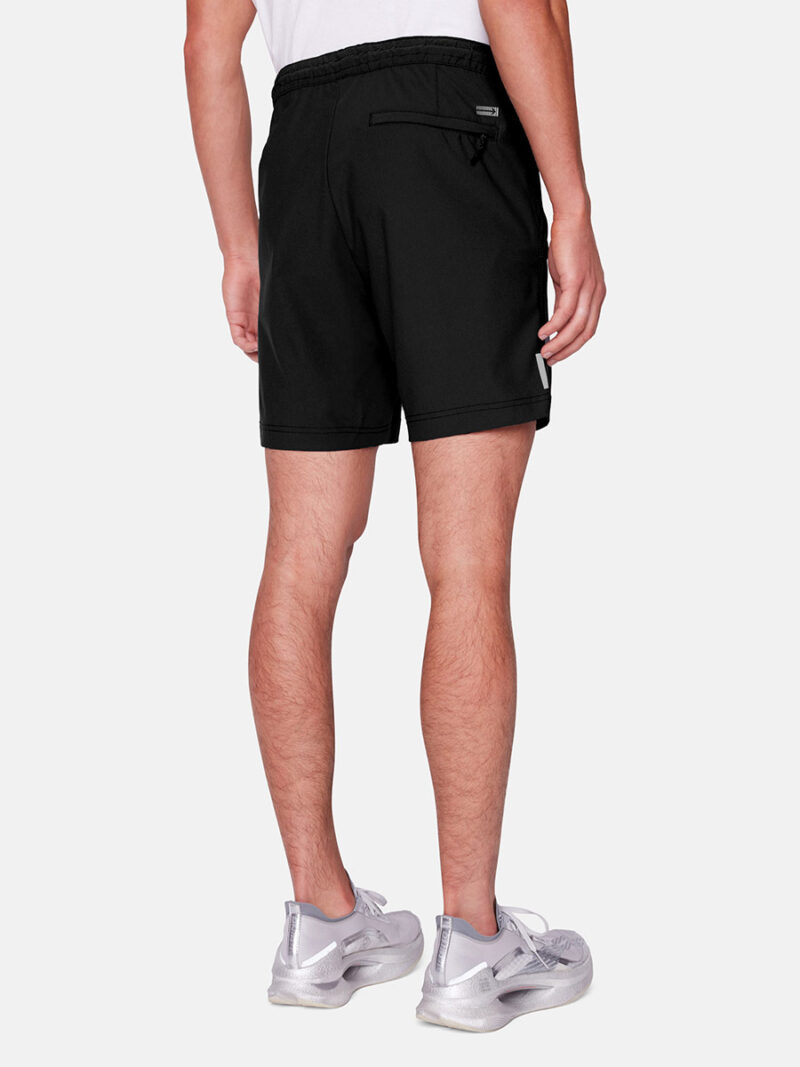Projek Raw PPS23803 sports shorts with elastic waistband and drawstring black color