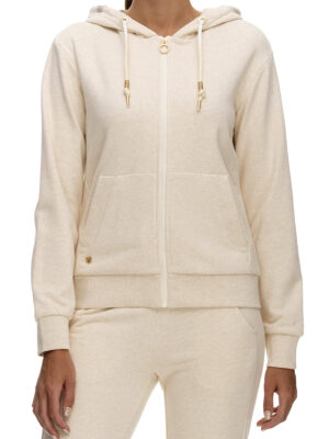 Ragwear Solange 2311-30036 beige zip cardigan sweatshirt with hood