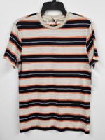 Point Zero T-Shirt 7061226 short sleeves with multi-stripes beige