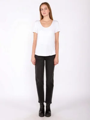 Black Tape T-shirt 2224006T reversible short sleeves white