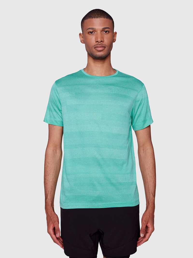 Projek Raw PPS23309 t-shirt in soft and comfortable textured fabric green color