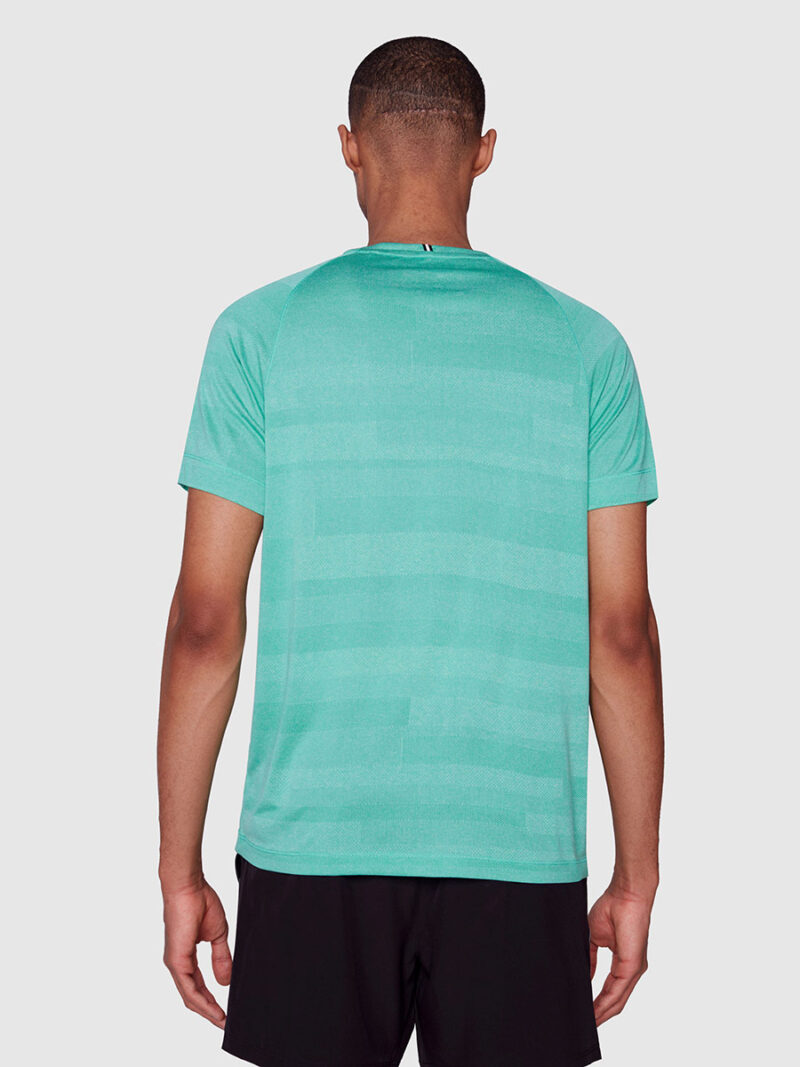 T-shirt Projek Raw PPS23309 en tissu texturé doux et confortable couleur vert