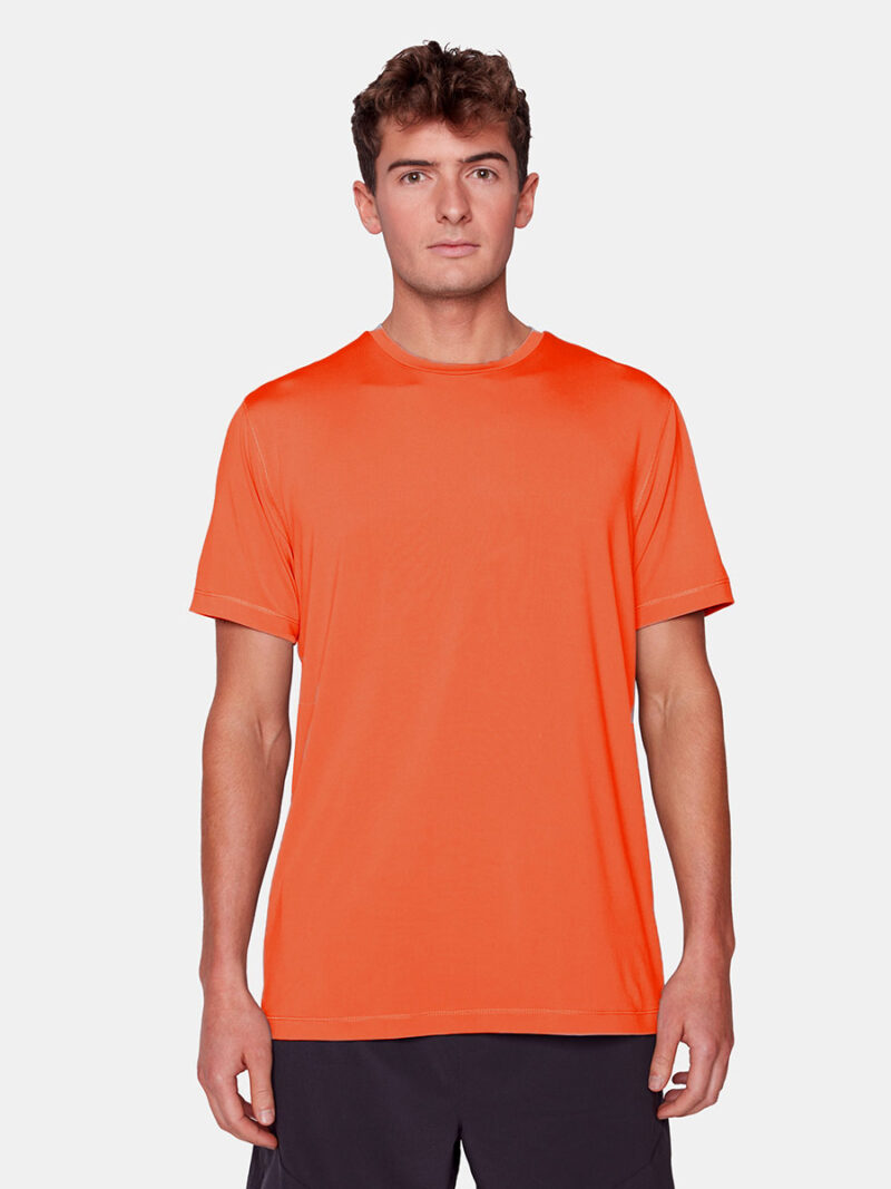 T-shirt Projek Raw PPS23315 en tissu doux et extensible orange