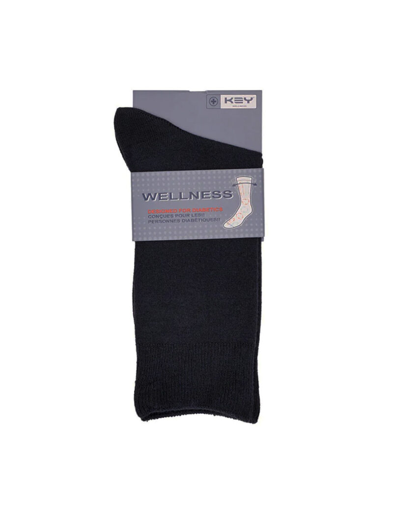 KEY 4750 socks without elastic in rayon from bamboo black color