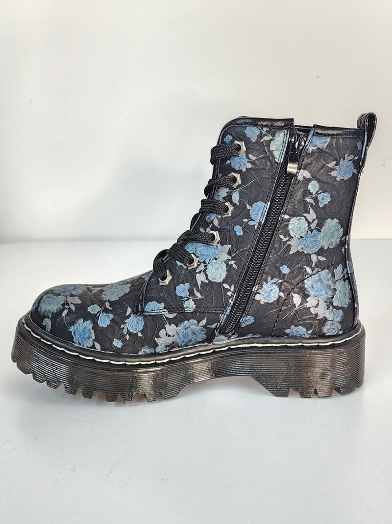 JJ footwear b163-3 blue printed boot