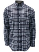 Point Zero shirt 7164568 long sleeves in checked flannel navy combo