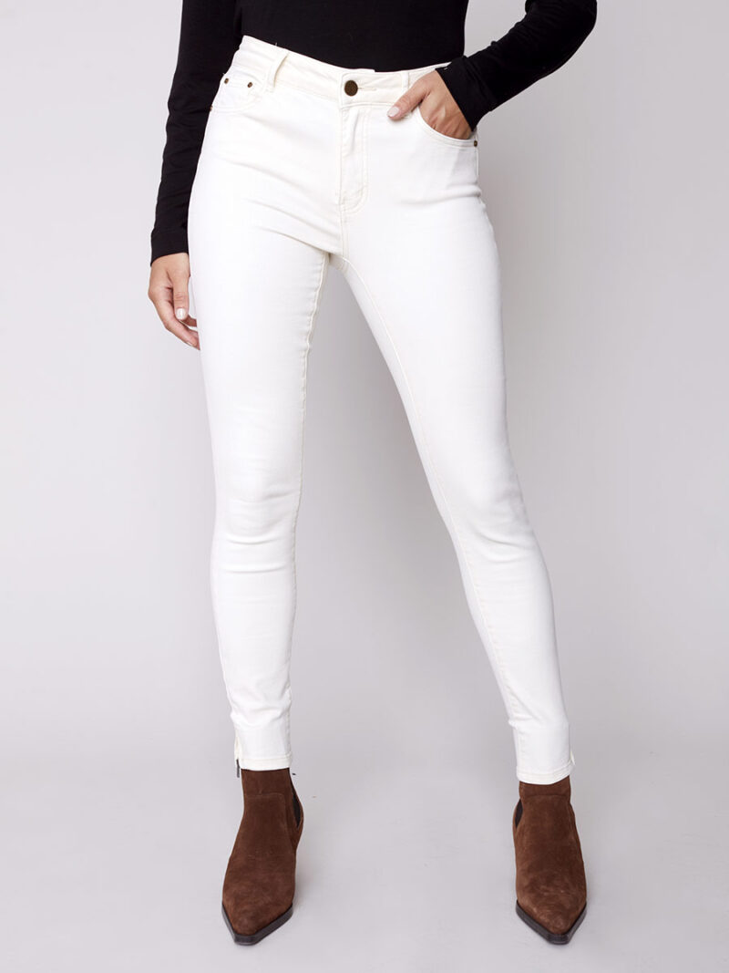 Jeans Charlie B C5233S-618A skinny couleur naturel