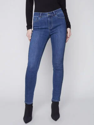 Jeans Charlie B C5454-431A skinny extensible bleu moyen
