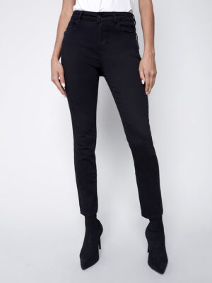 Pantalon Charlie B C5430-618A noir skinny