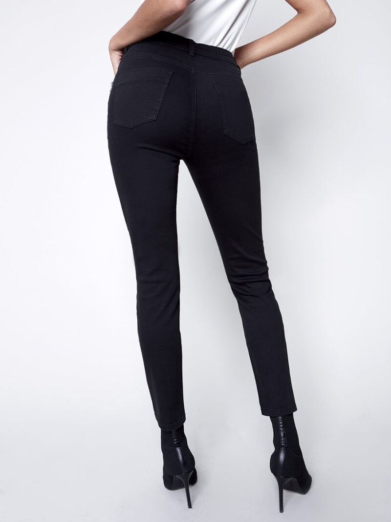 Pantalon Charlie B C5430-618A noir skinny