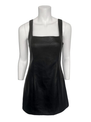 Motion dress MOL7194 in black vegan leather