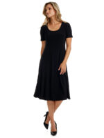 Gitane fashion black dress RPS-UNI short sleeves