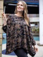 Papillon ST-15288 loose, comfortable and soft printed sweater