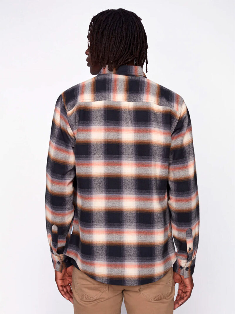 Projek Raw 143234 Checkered Flannel Shirt with 2 Pockets beige