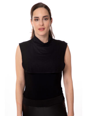 Bali 8204 removable dickie turtleneck soft and comfortable black