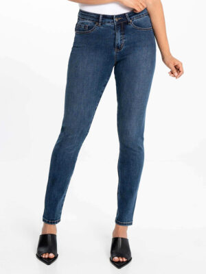 Jeans Lois 2168-7365-79 Georgia sans couture confortable taille mi-haute bleu moyen