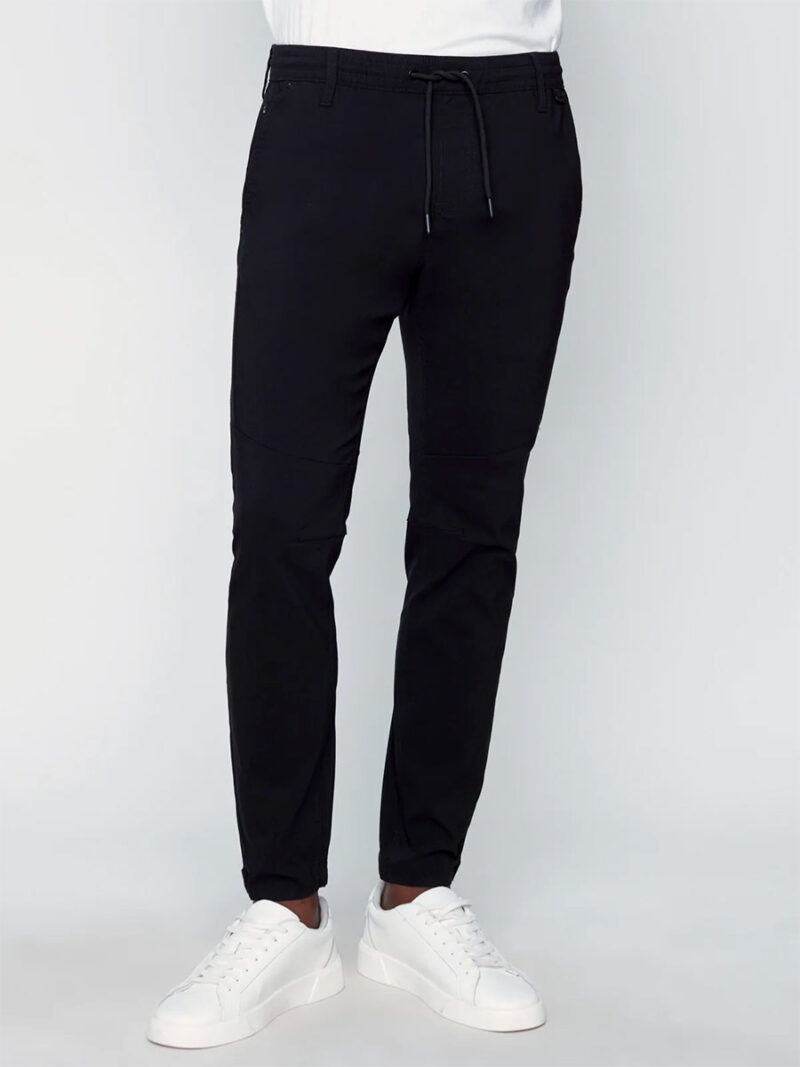 Pantalon Projek Raw 146108 extensible et confortable avec cordon à la taille couleur noir
